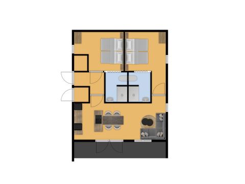 Bungalow 4 Personen - Bungalow het Uilennest