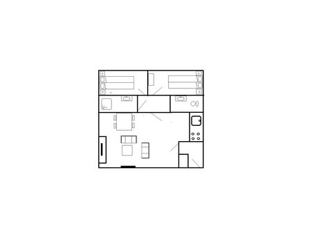 Bungalow 4 Personen - Komfort