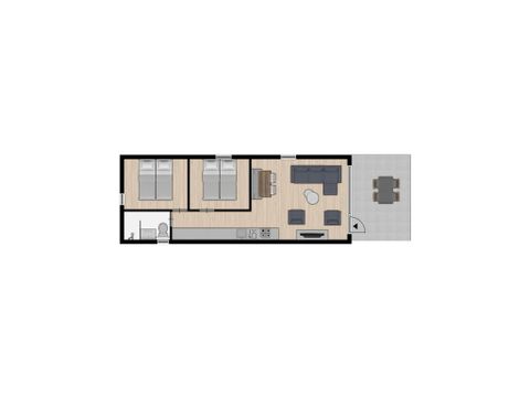 Lodge 4 personen - Waldhütte