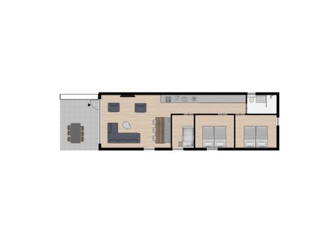 Lodge 6 personen - Waldhütte Wellness
