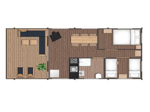 Safarizelt 5 Personen - Komfort