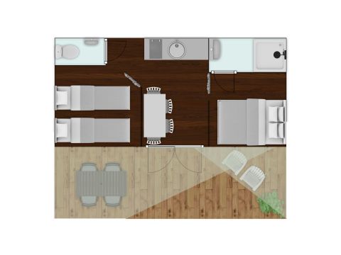 Bungalowzelt 4 Personen - Coco Suite Deluxe