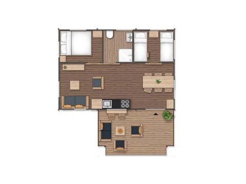 Safarizelt 5 Personen - Safari-Lodge Deluxe