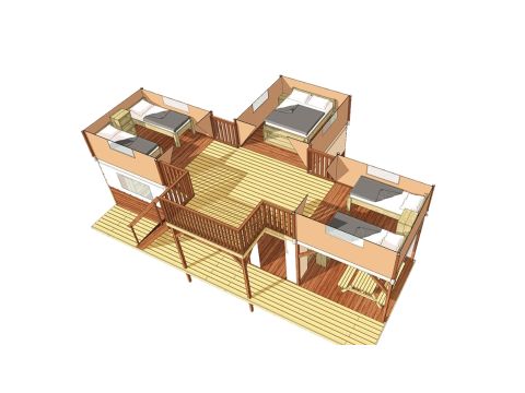 Safarizelt 6 Personen - Air Dreamer 3 Deluxe