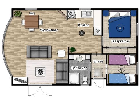 Bungalow 4 Personen - Aufenthalt