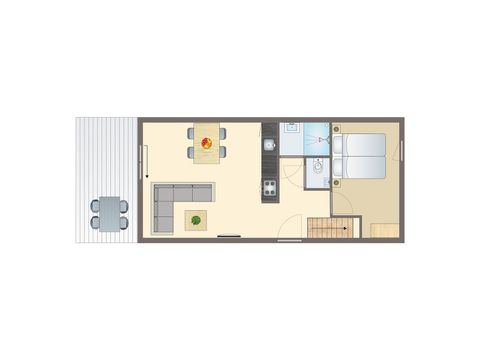 Bungalow 4 Personen - 2-4B