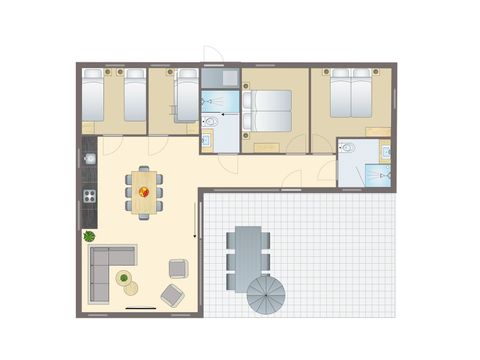 LODGE 8 Personen - 8-Personen-Ferienhaus