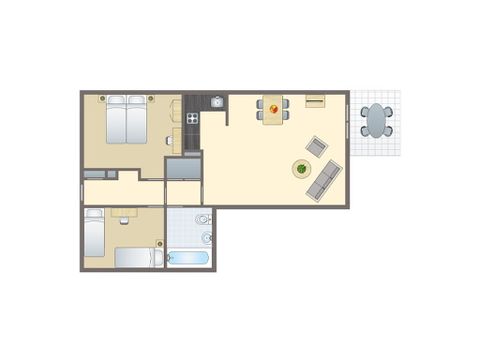 Wohnung 4 personen - 4CG