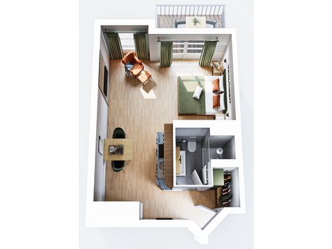 Studio 2 Personen - Luxus 2P mit Aussicht