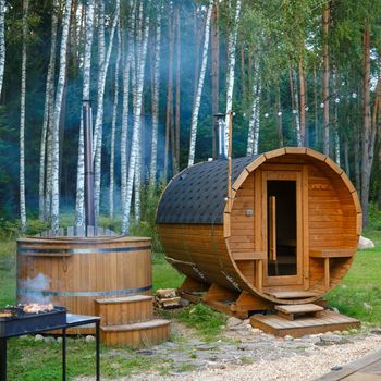 Ferienhaus mit Sauna und Whirlpool